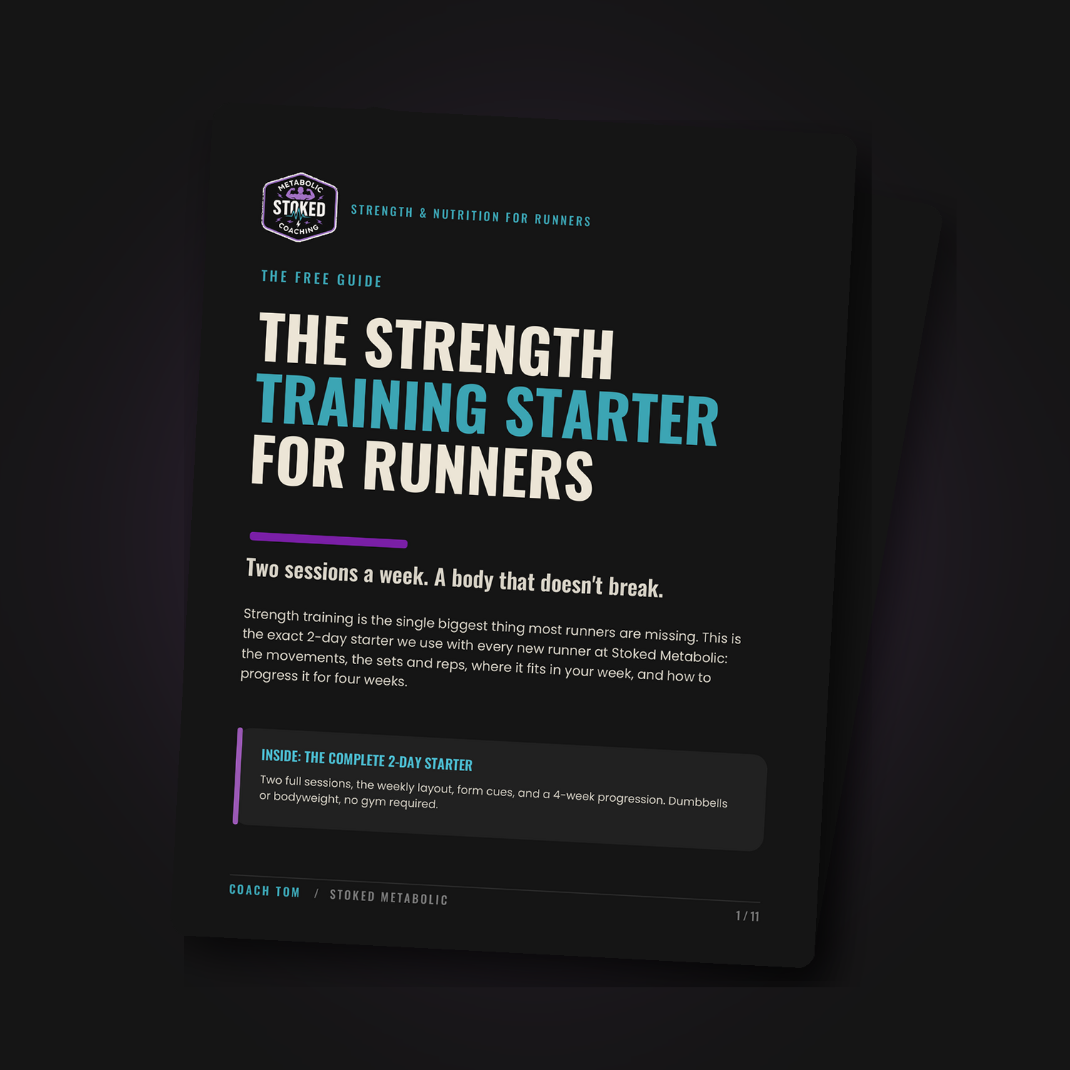 Strength Training Starter for Runners guide mockup