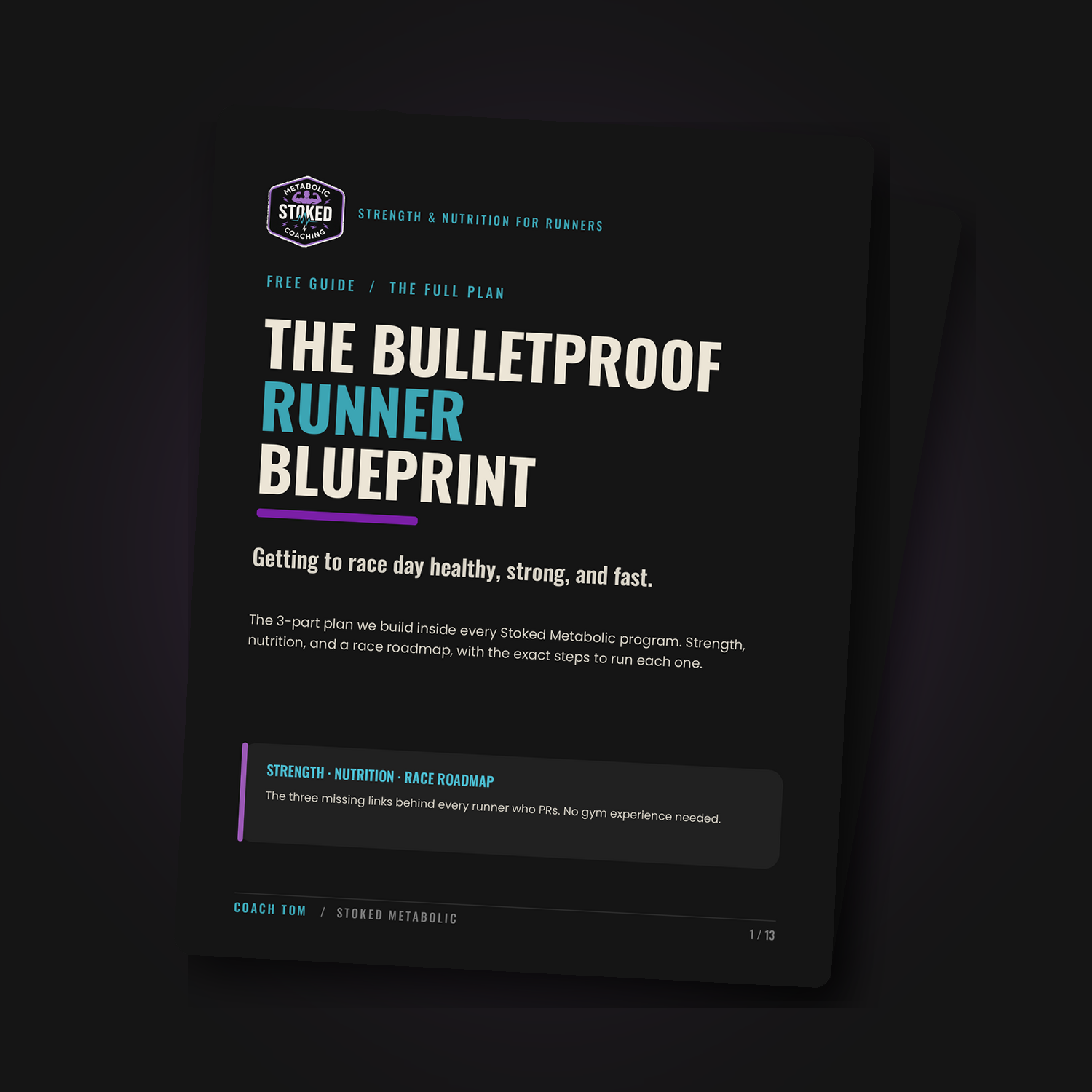 The Bulletproof Runner Blueprint guide mockup
