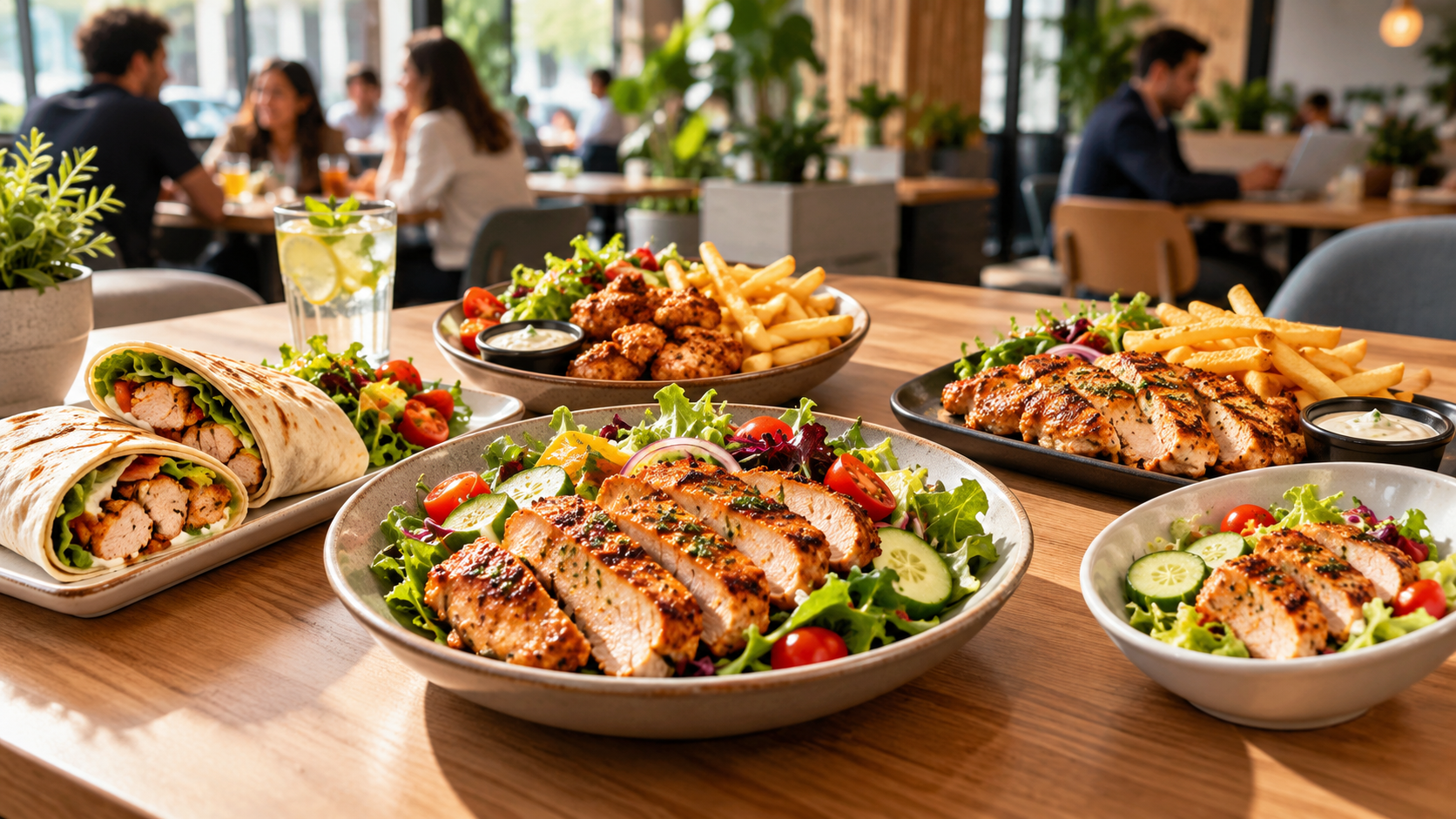 Repas équilibré chez Chicken’s World Paris 13 avec portions adaptées selon l’appétit, près d’Olympiades et avenue d’Ivry Repas équilibré chez Chicken’s World Paris 13 avec portions adaptées selon l’appétit, près d’Olympiades et avenue d’Ivry