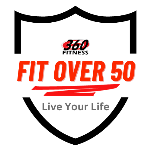 360 Fitness member training in the Fit Over 50 program