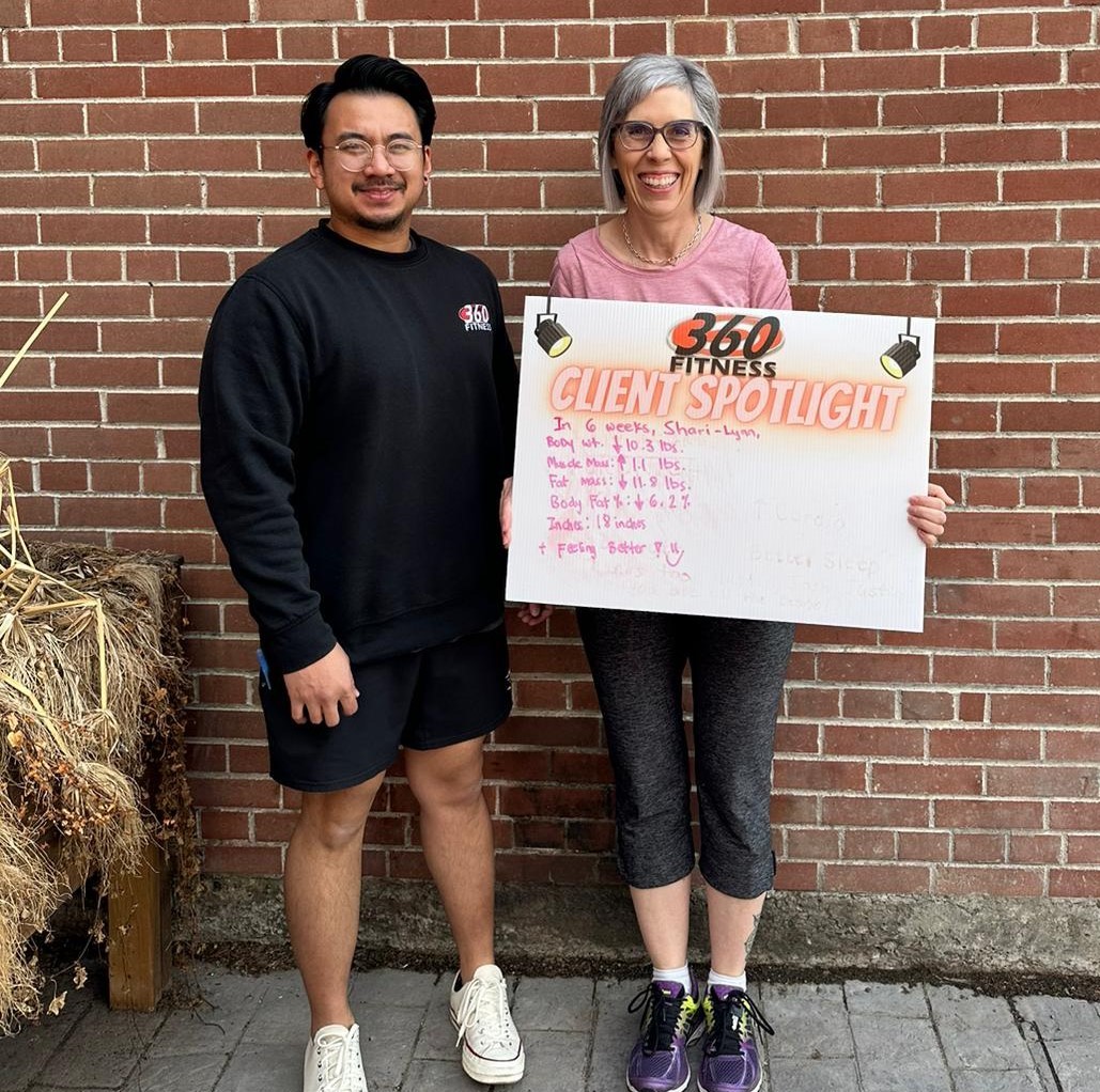 ShariLynn before and after, 360 Fitness Red Deer