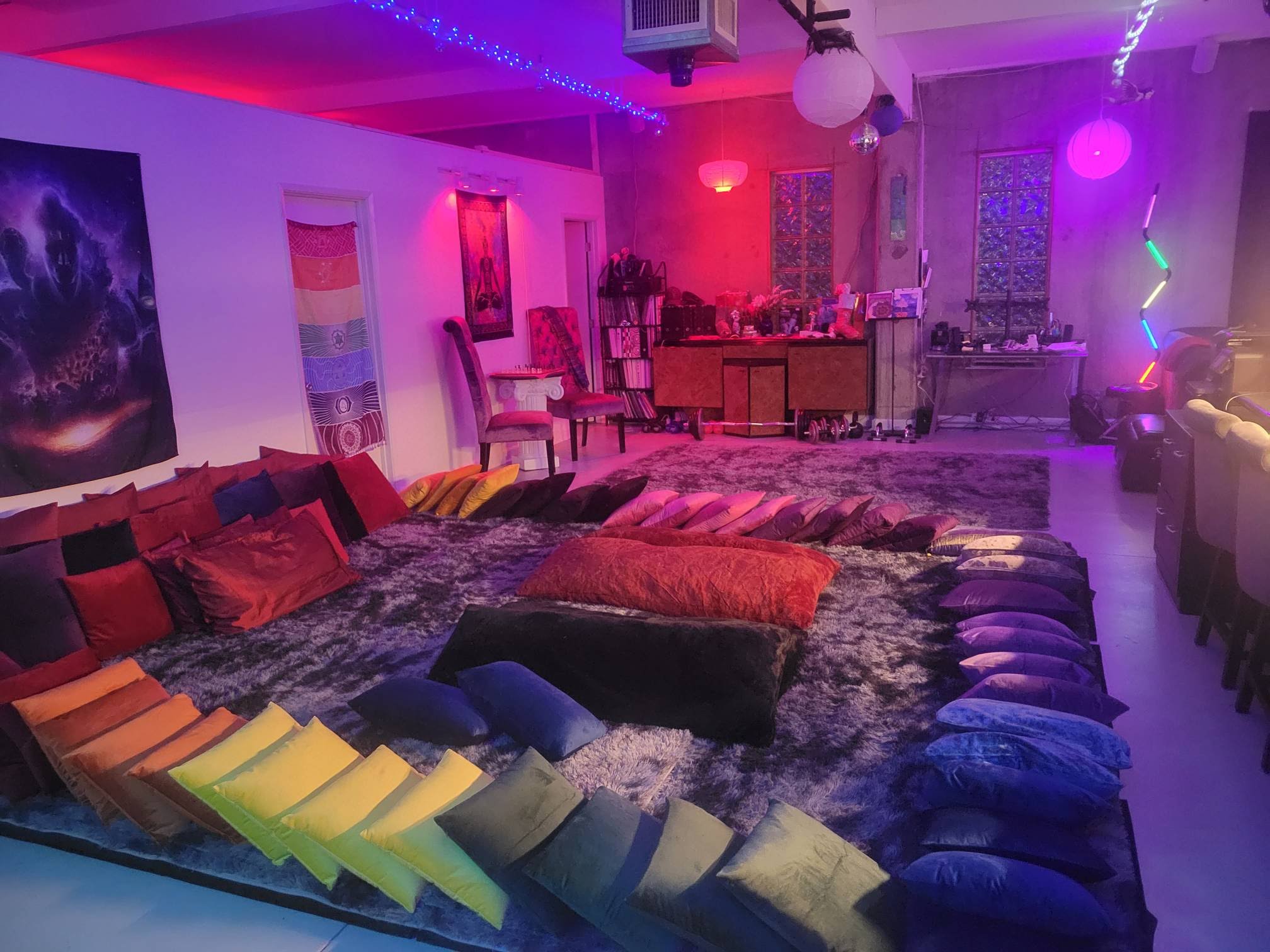 The Sacred Snuggle Lab space