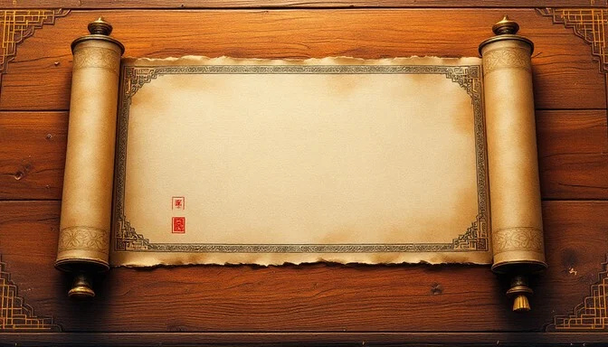 Ancient wisdom scroll