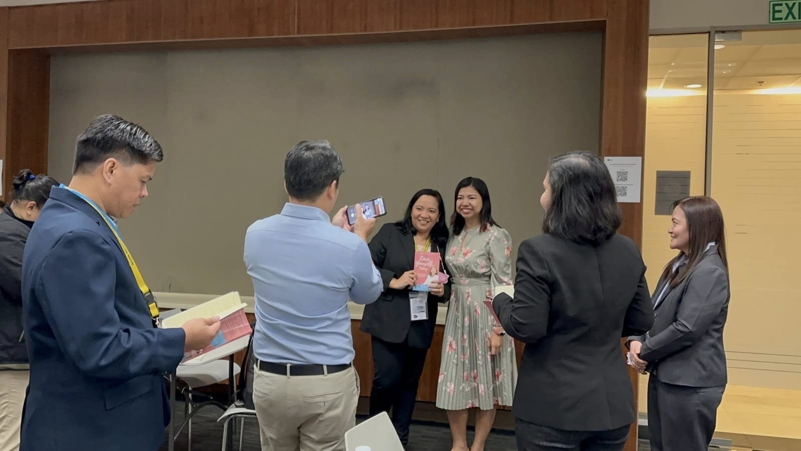 Sha with attendees
