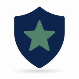 Icon of a shield with a star, representing trust and reputation management for heating engineers