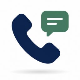 Icon of a phone receiver with an SMS text bubble, representing automatic missed call text back for heating engineers