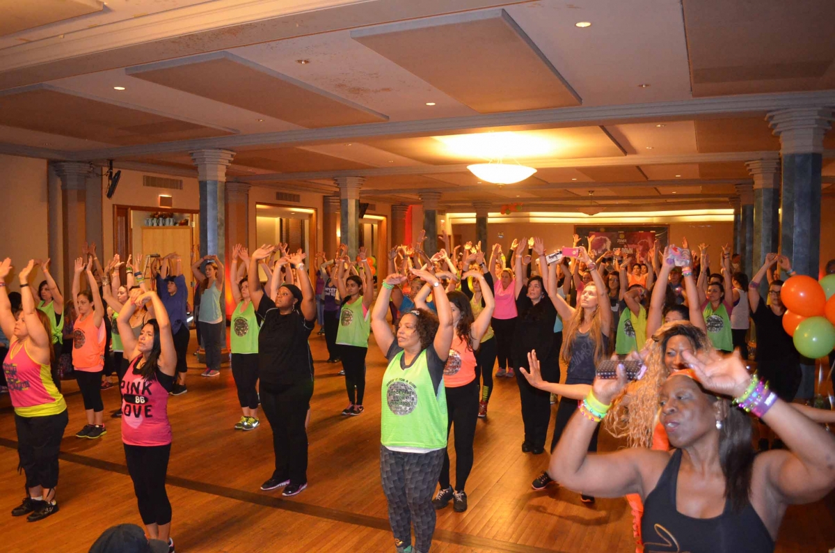 Dancers participating in a dance class