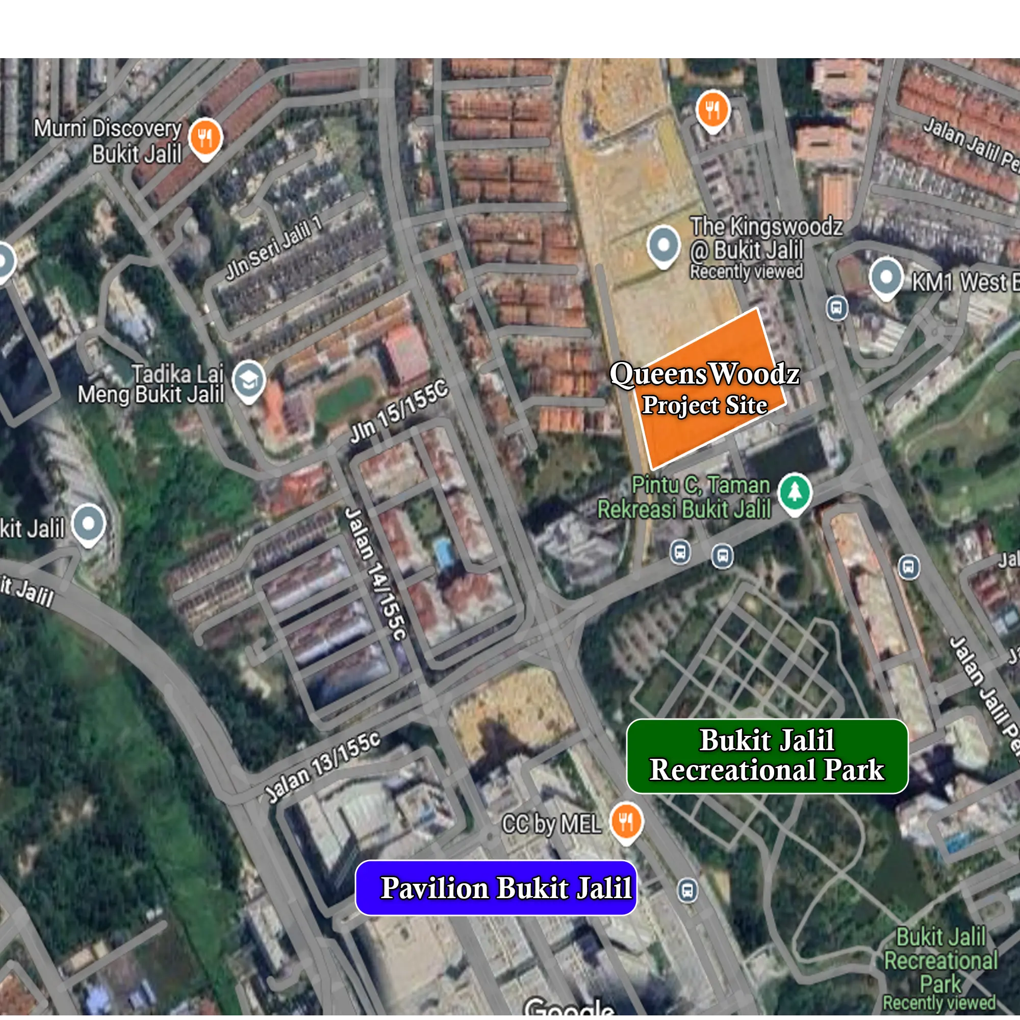 EXSIM queenswoodz bukit jalil kingswoodz lrt pavilion location