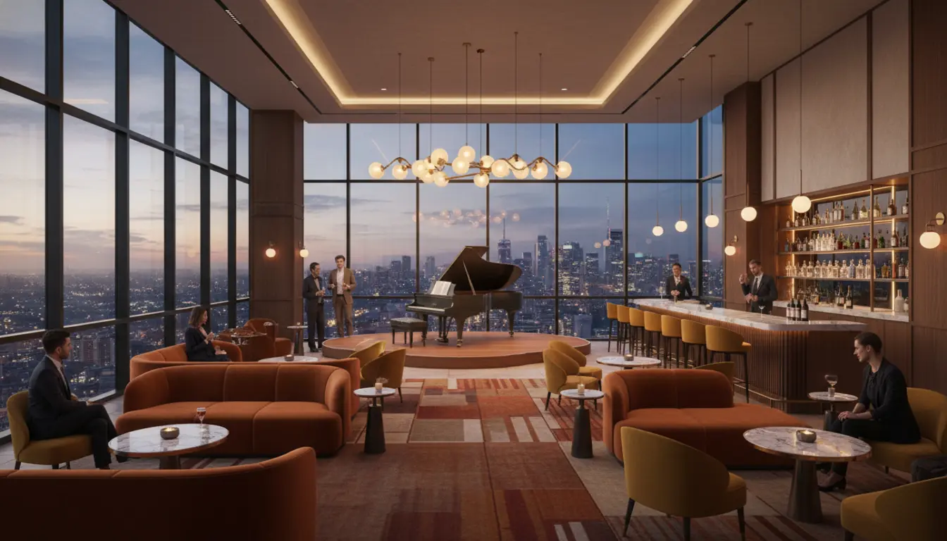 Exclusive Luxury Resident Lounge and Bar at Phoeniz Suites KLCC