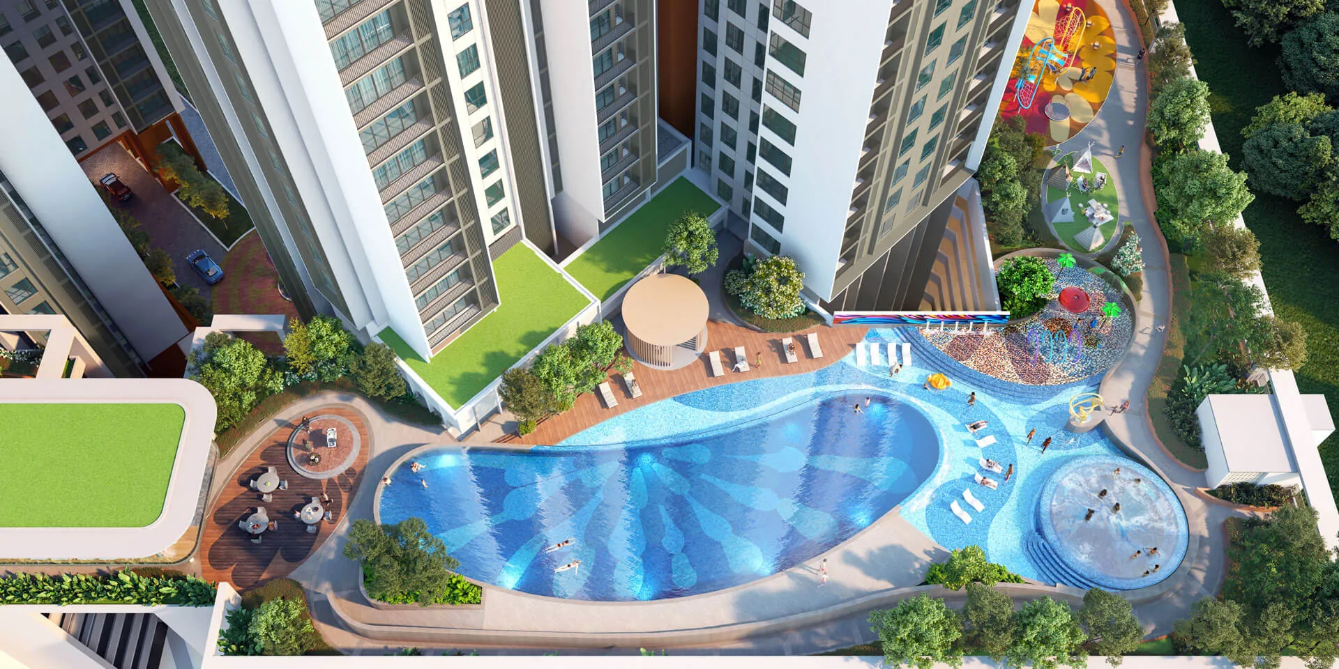 Surya PJ Township Aerial View