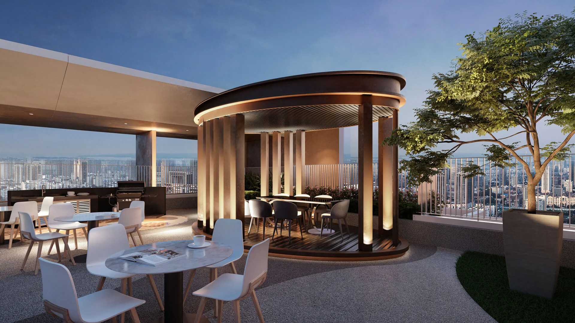 Dwi Aurora Dwitara Residences Level 43 Sky Deck Aurora Sky Lounge Surya PJ