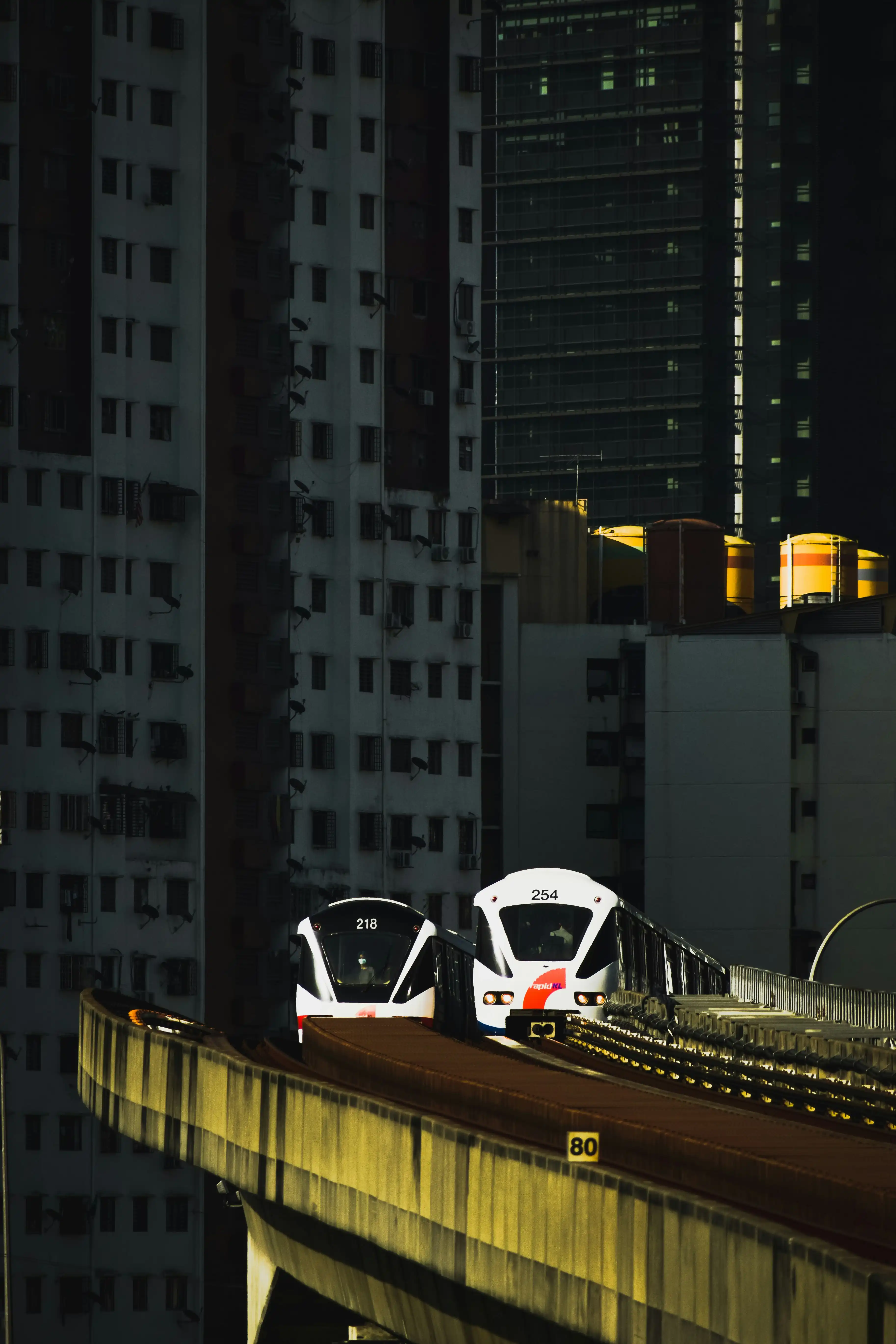 Convenient public transportation network showing walking distance from DIVINE KLCC to the KLCC LRT station and Saloma Link