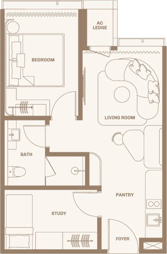 Divine KLCC Layout Plan Type A