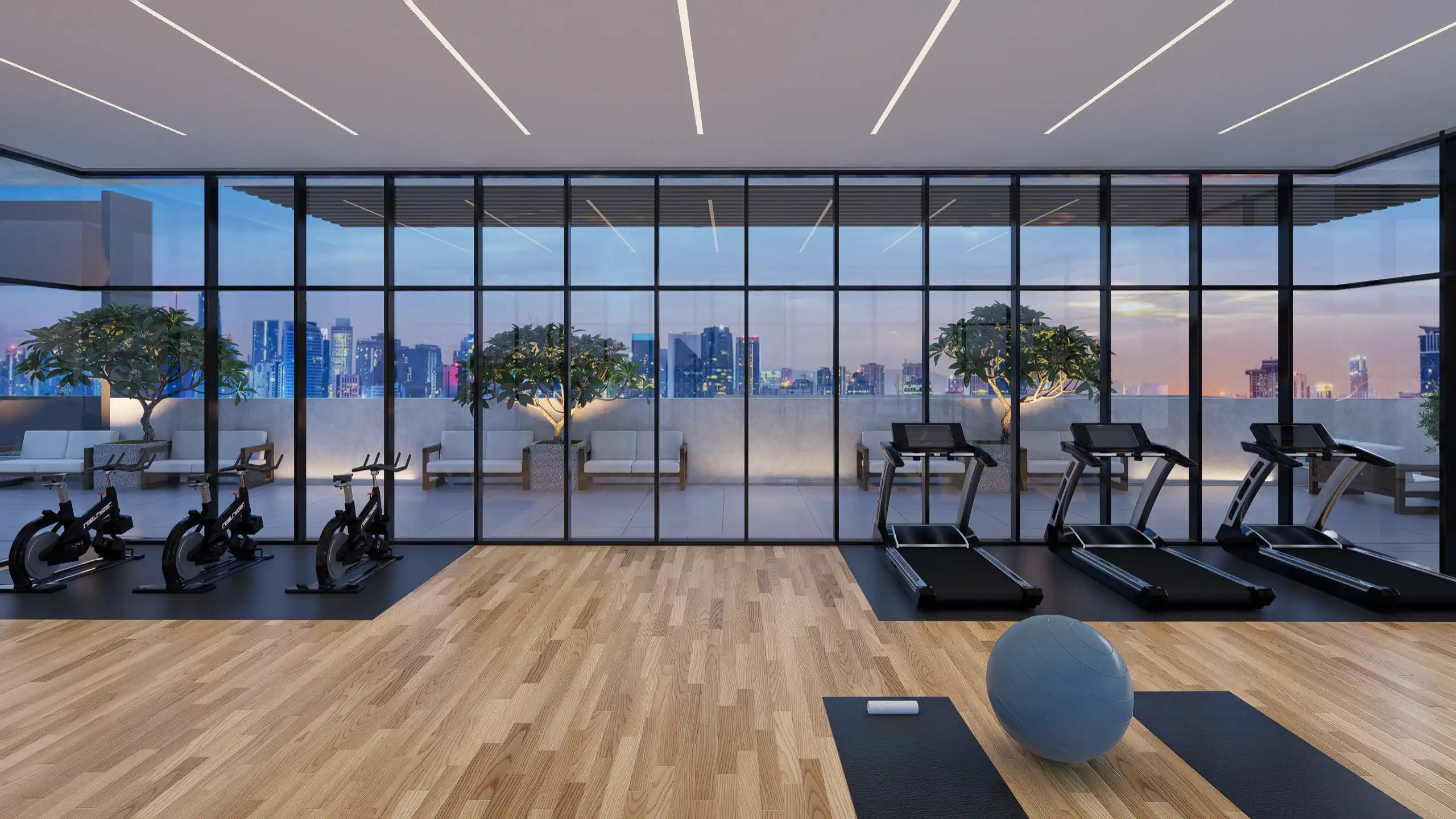Khaya Residences sky gym facility