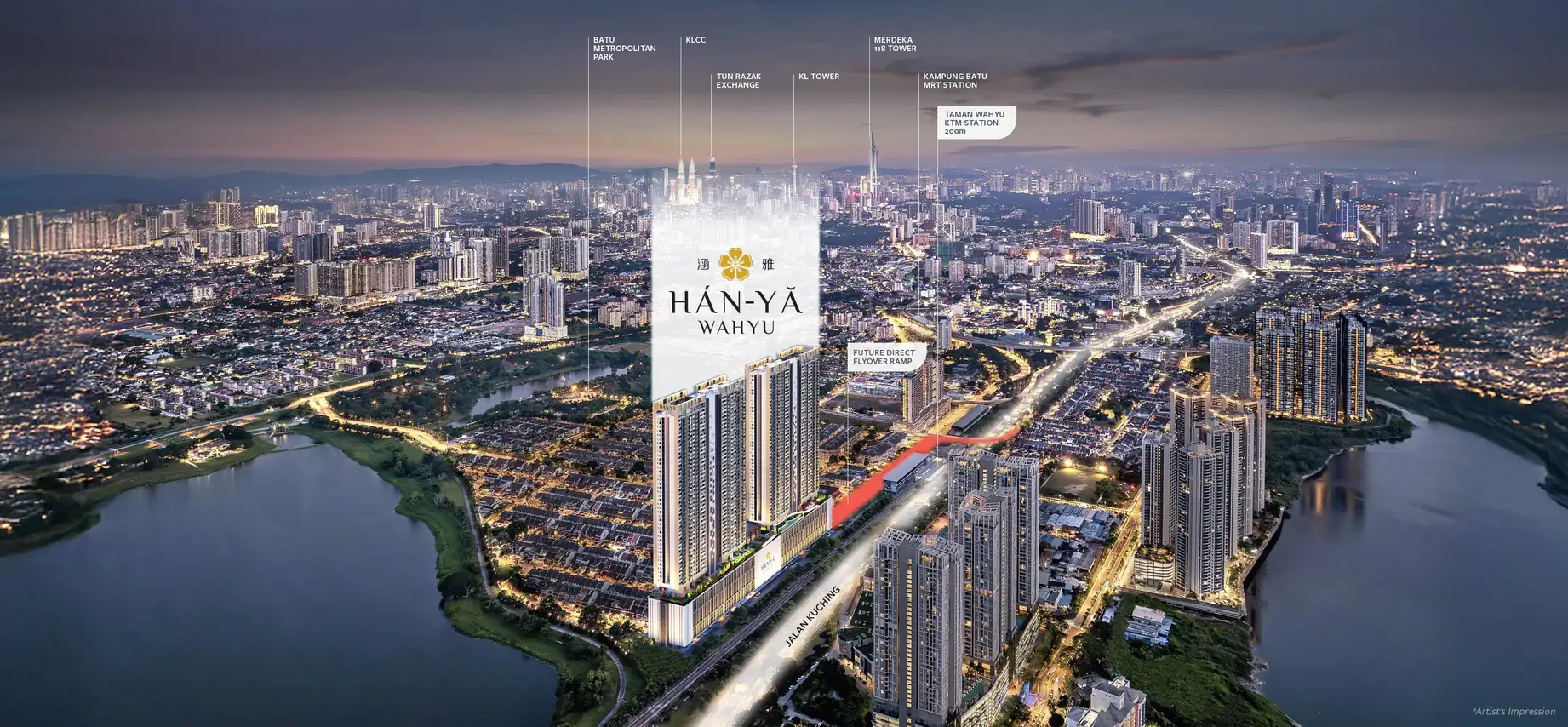Han-Ya Wahyu aerial view of the full development site, Taman Wahyu