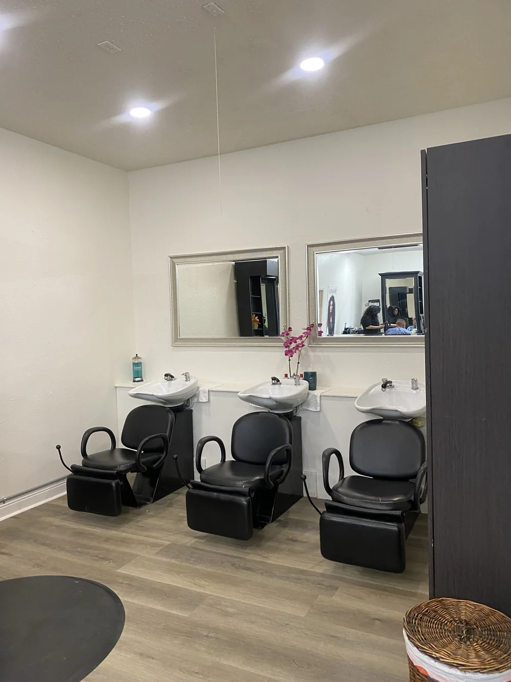 Hair washing stations at Rebeka's Hair Design