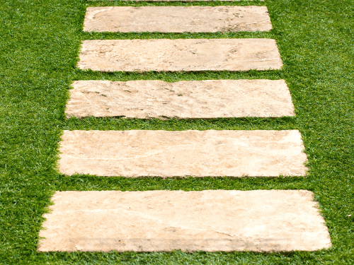 Cypress Gravel Walkways with Stepping Stones
