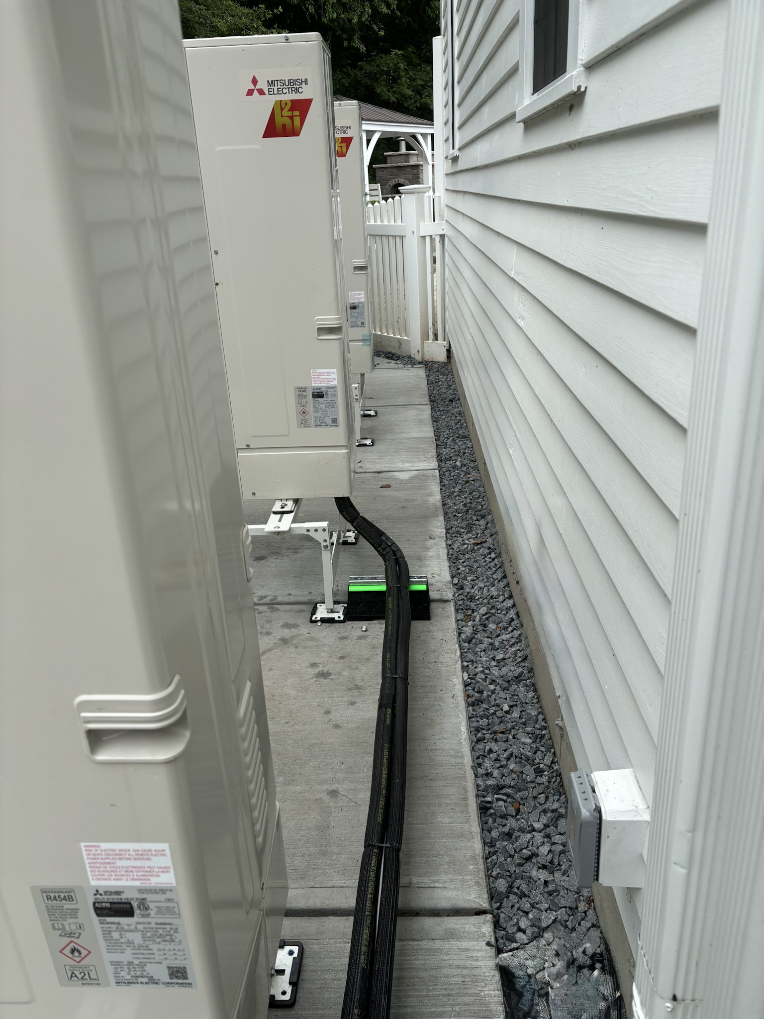 Mini-split system installed at a waterfront home