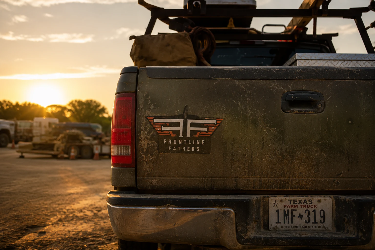 Frontline Fathers truck at the end of a working day