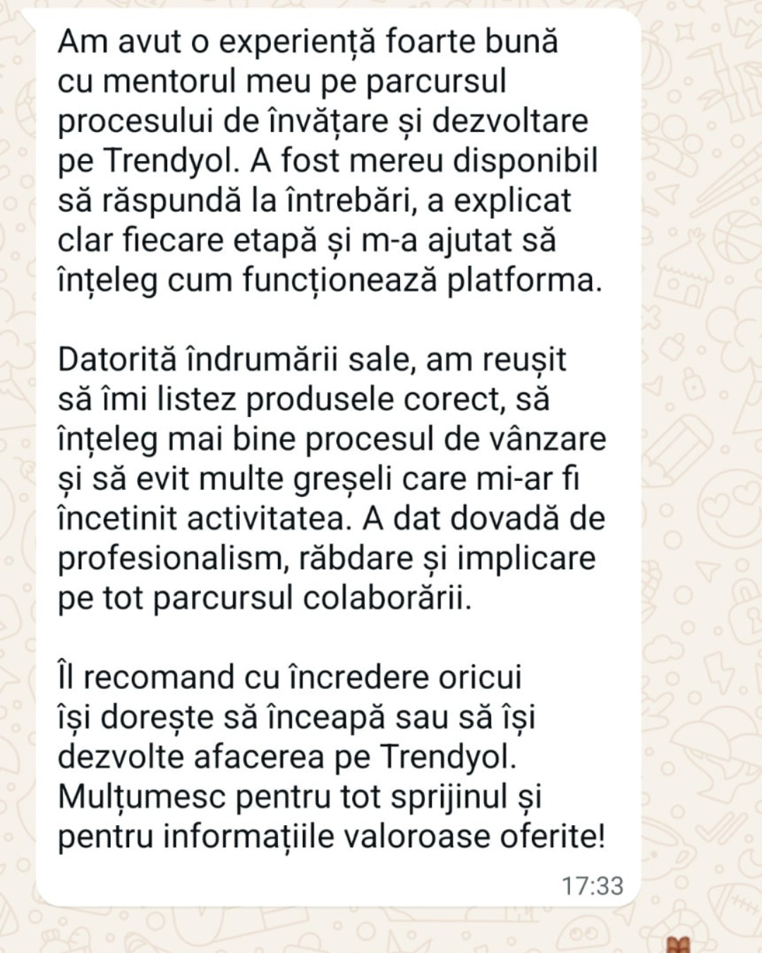 Testimonial student MarketplaceX