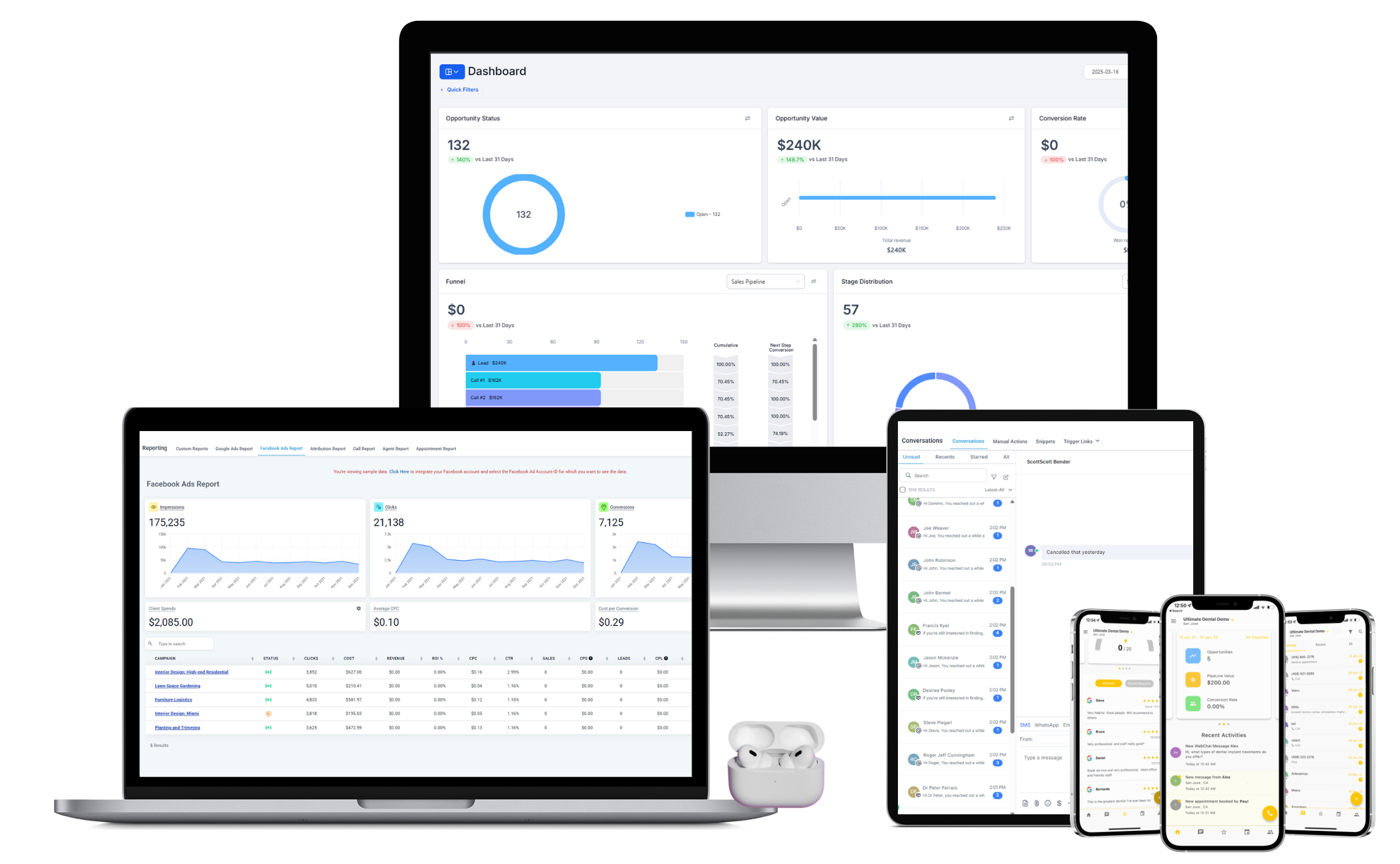 CRM Dashboard Preview