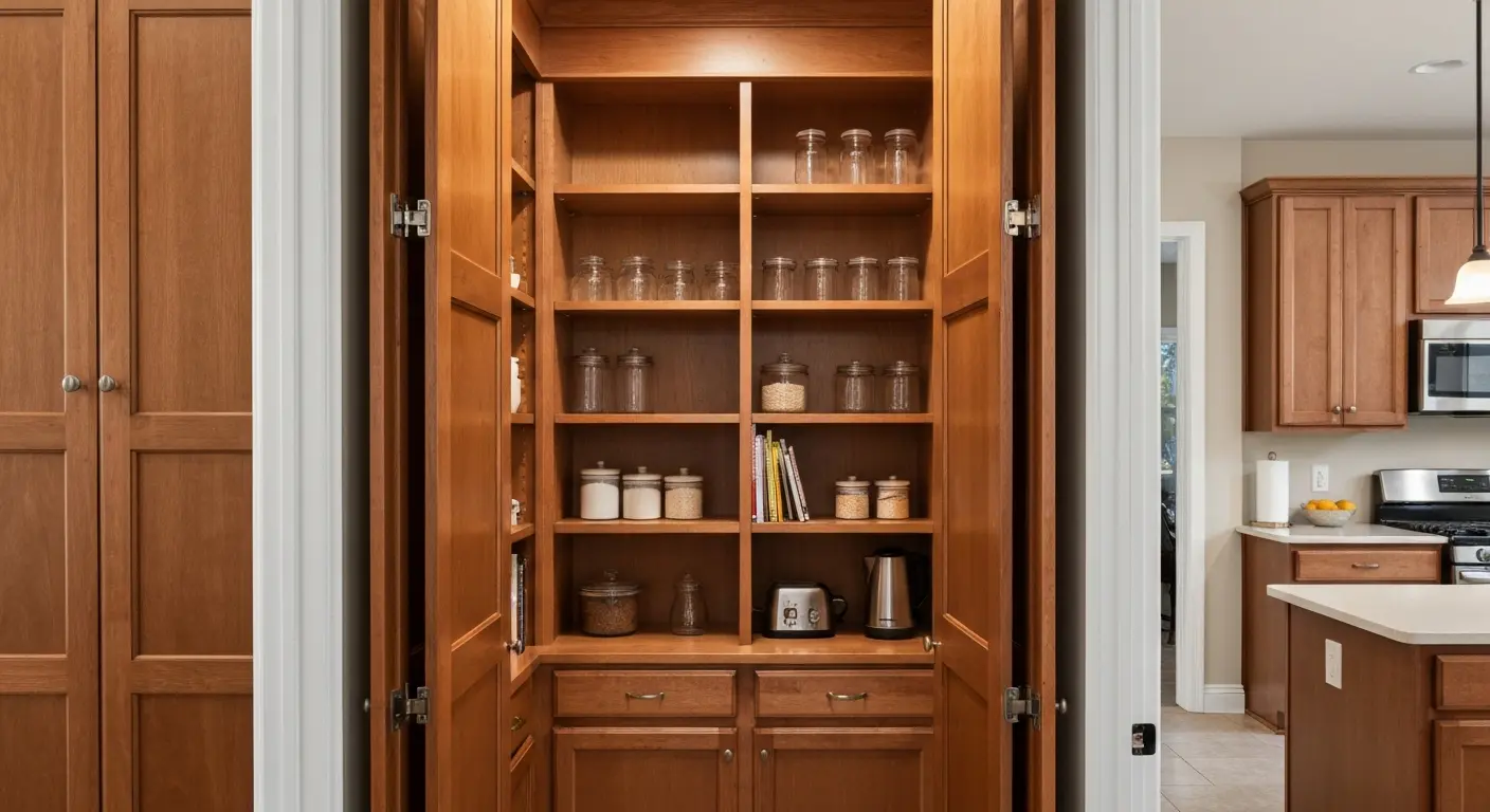 Custom pantry cabinetry