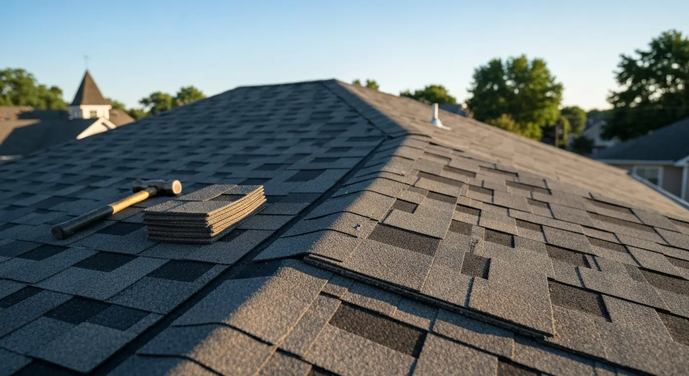 Storm damage roof repair