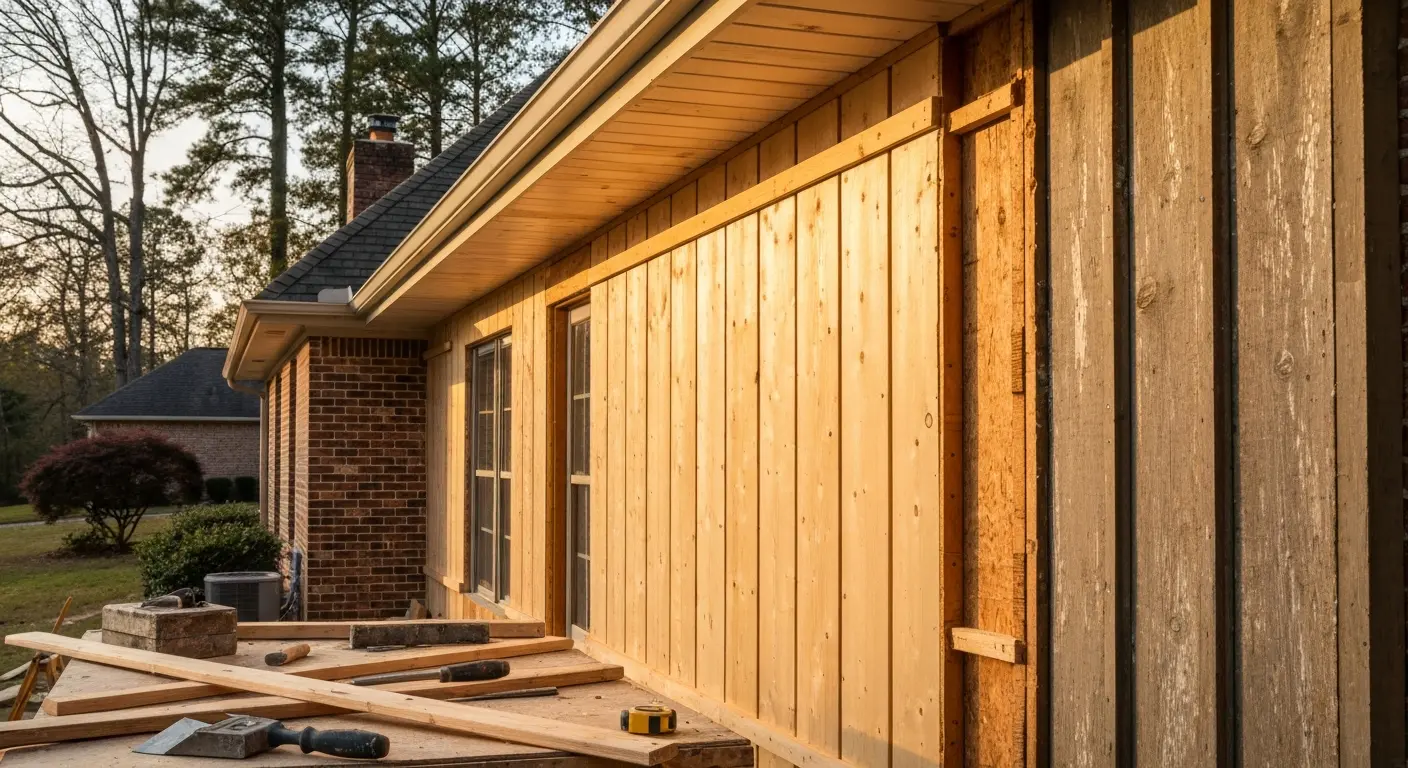 Exterior structural repairs and wood restoration