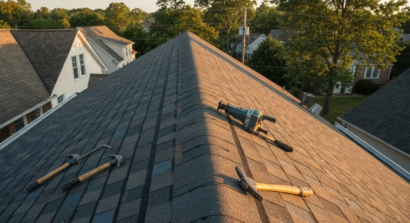 Roof repair work