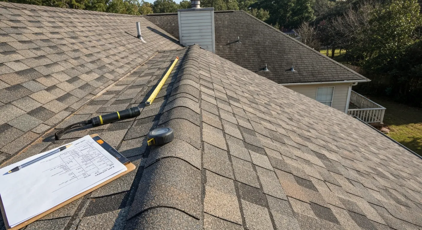 Residential roof inspection