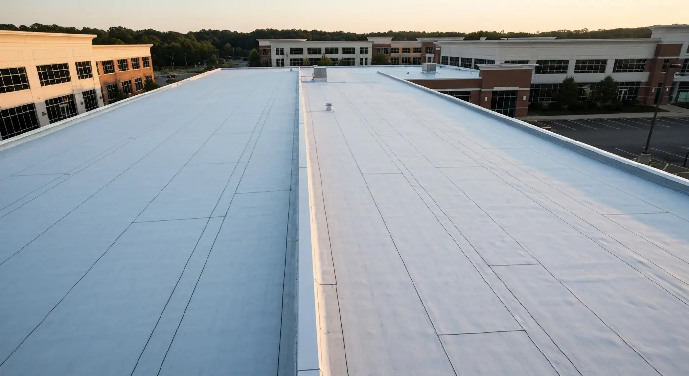 Commercial flat roof TPO system