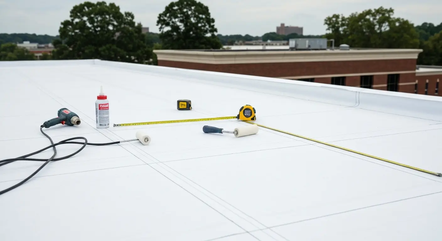 TPO roofing installation
