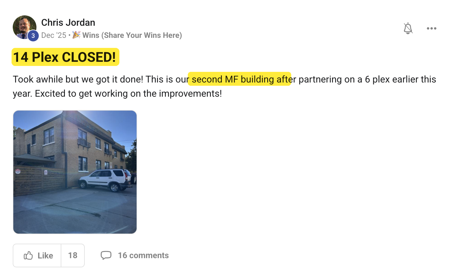Original community update 9