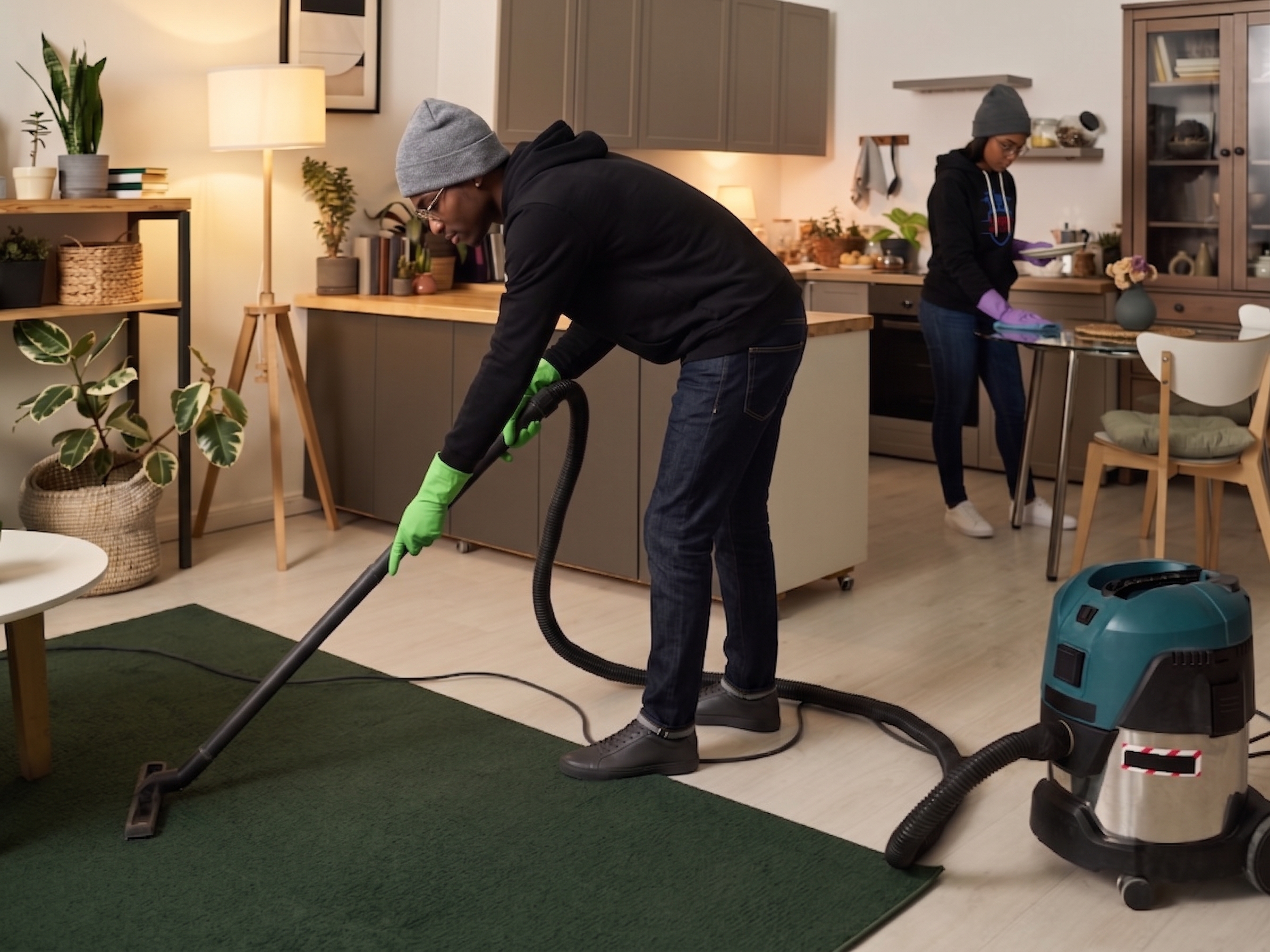Morning After Cleaners at work on an NYC job