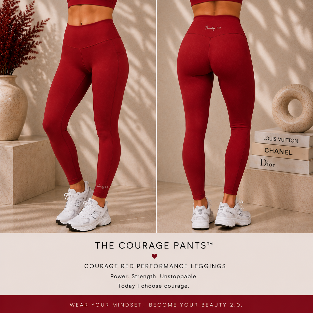 The Courage Pant Red Collection