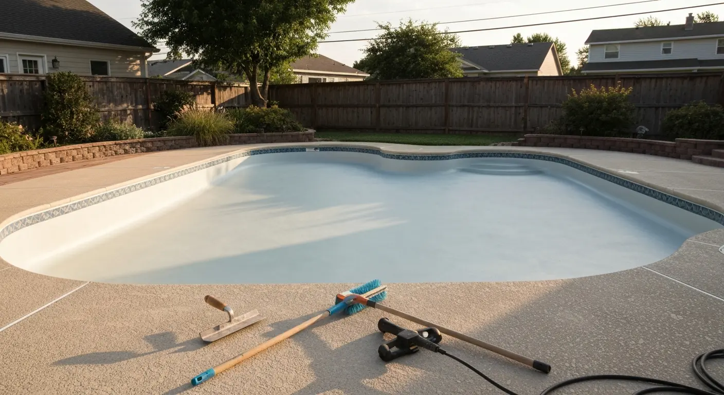Pool resurfacing project
