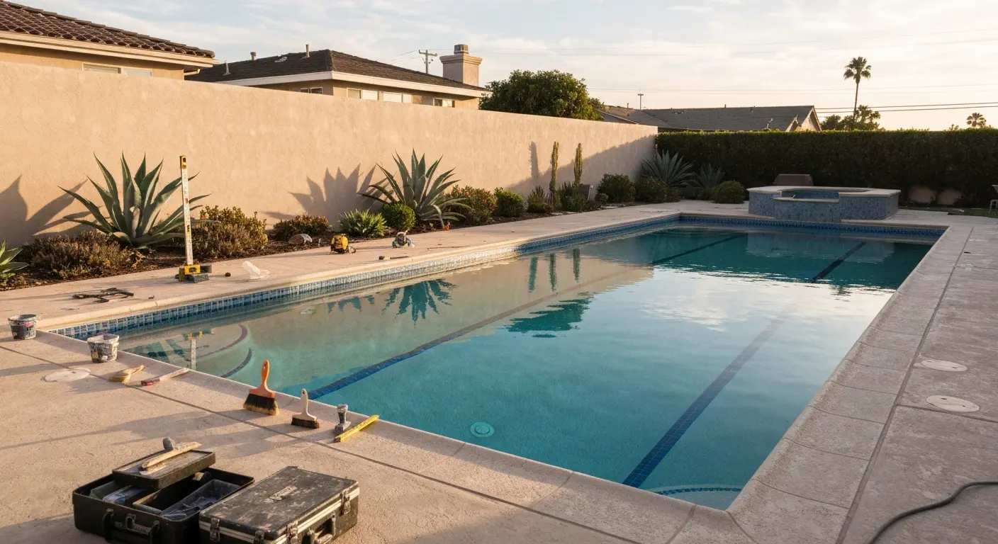 New pool construction in National City