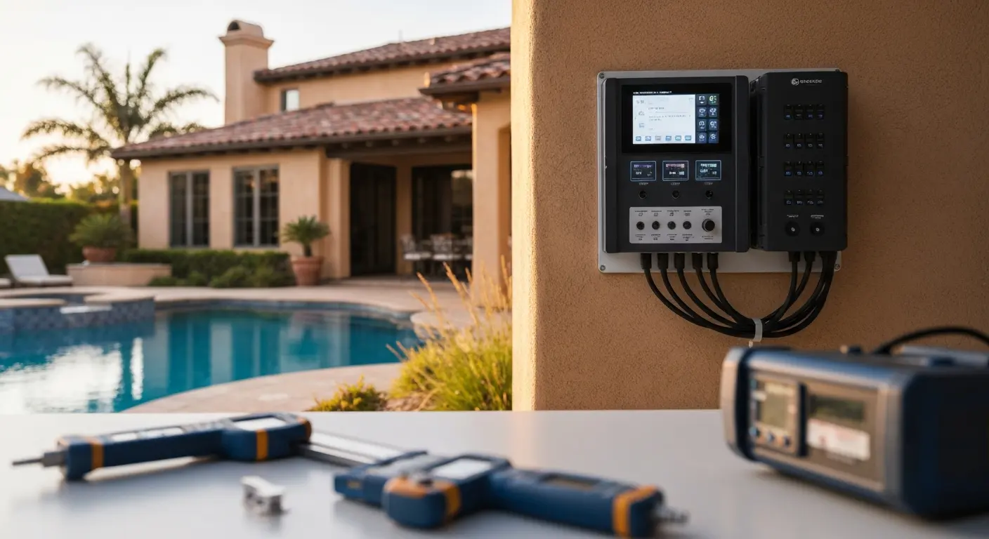 Pool equipment installation