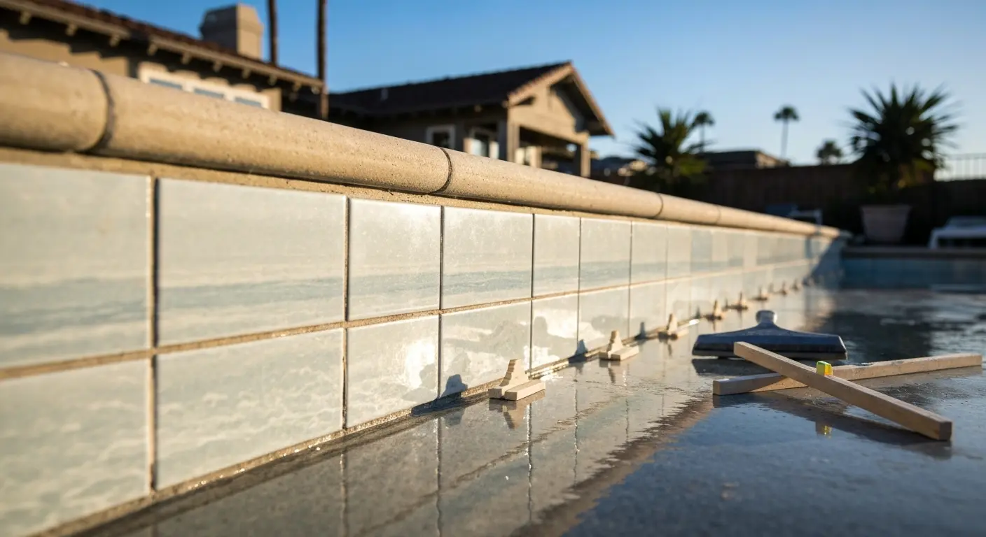 Tile replacement work