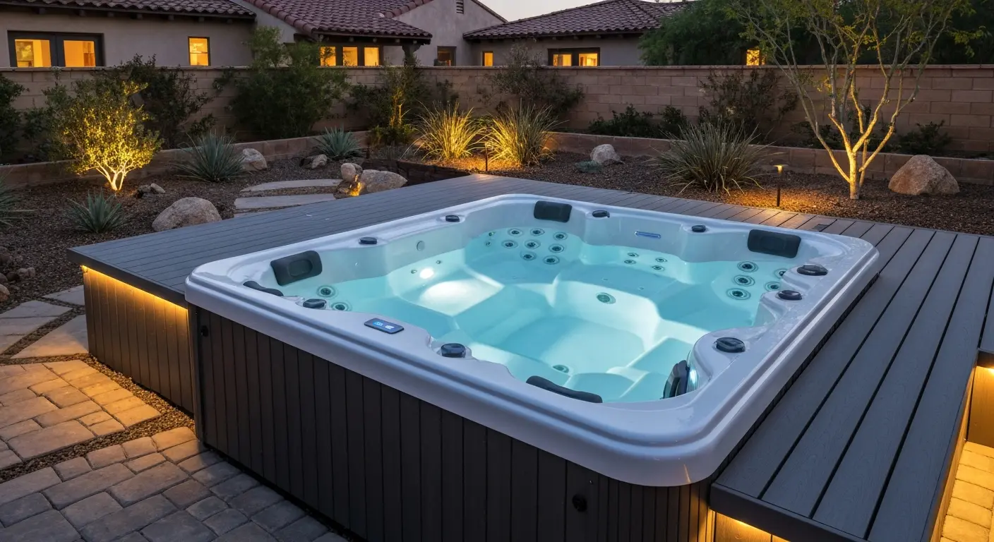 Hot tub installation