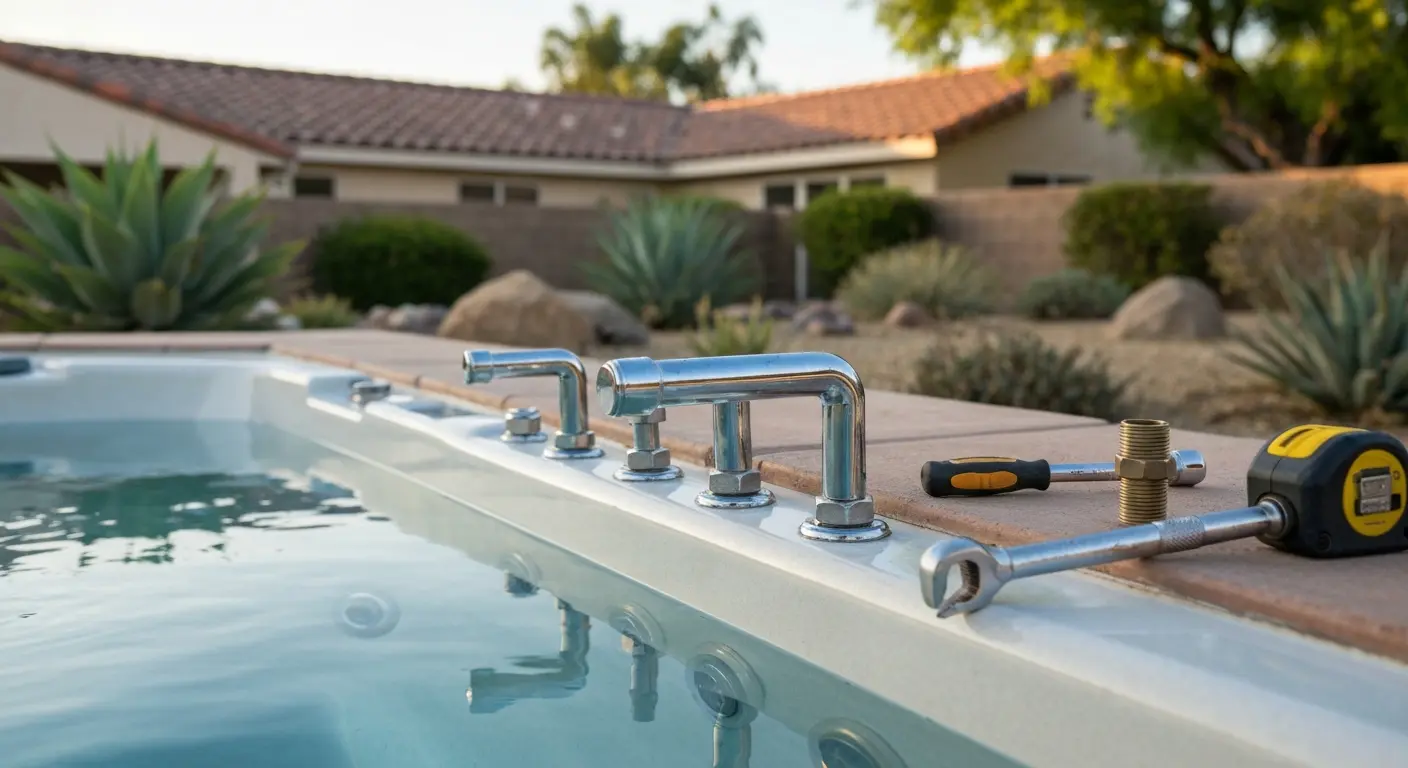 Spa jet installation