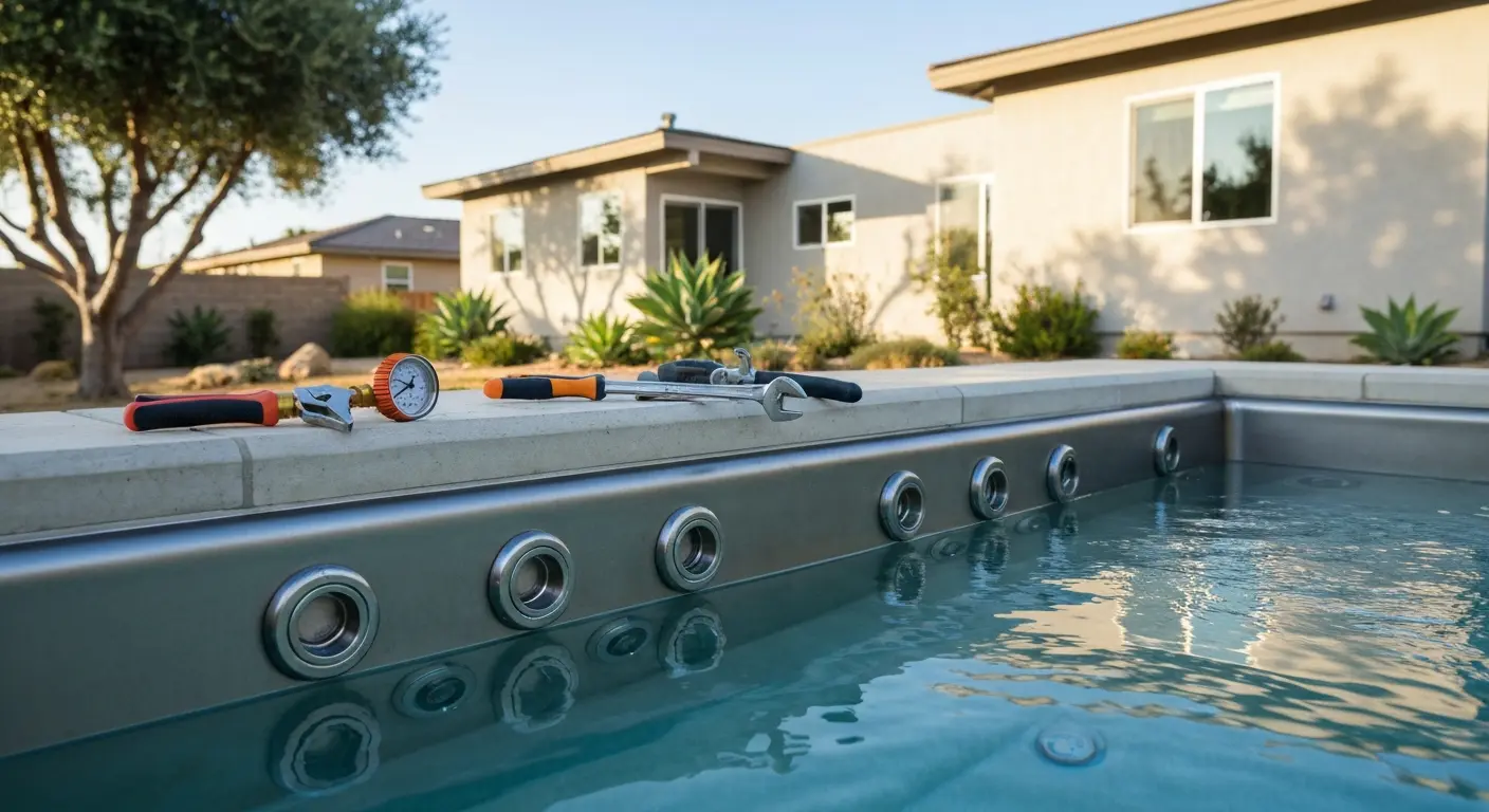 Spa jet installation