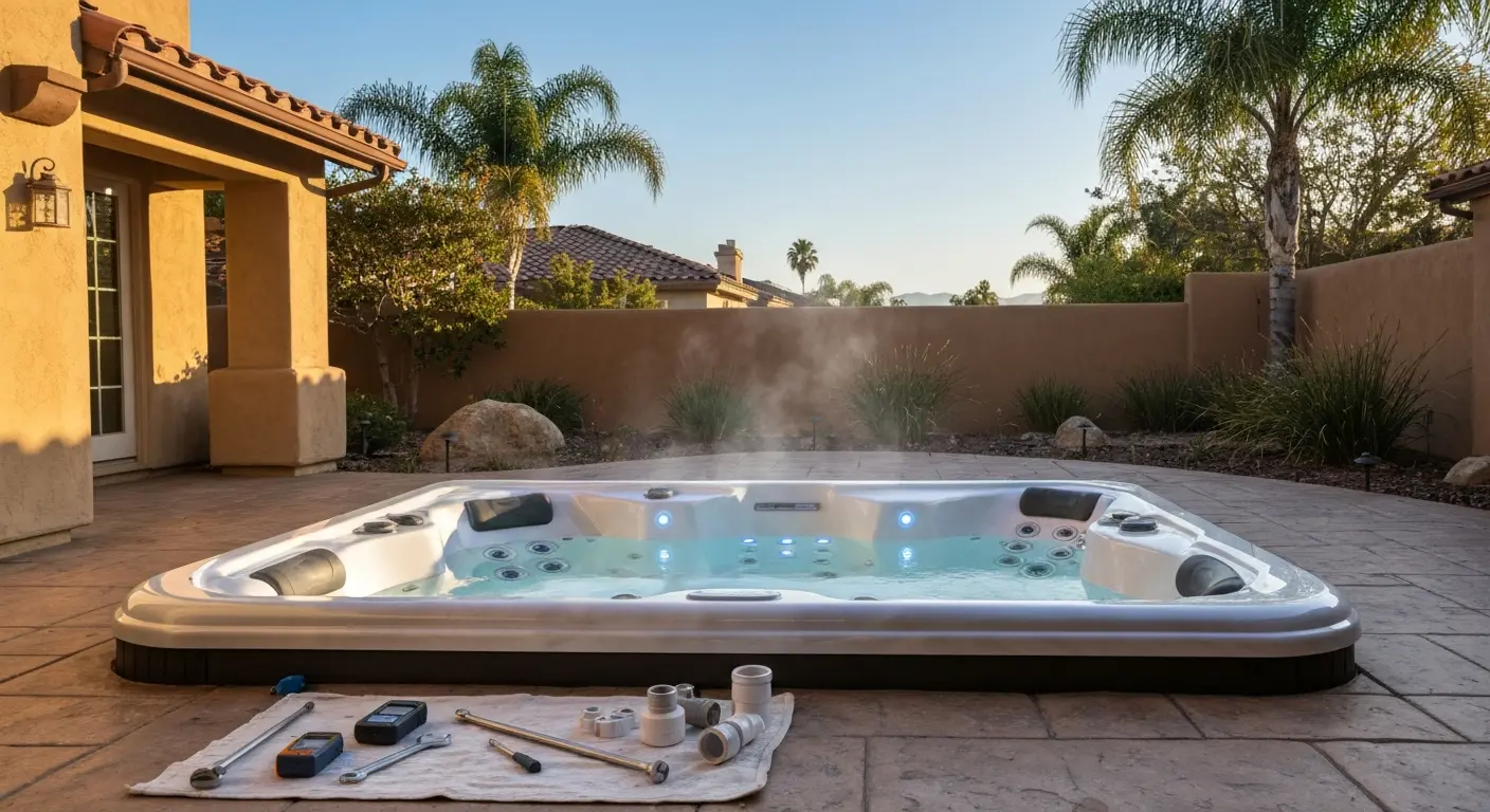 Hot tub and spa installation