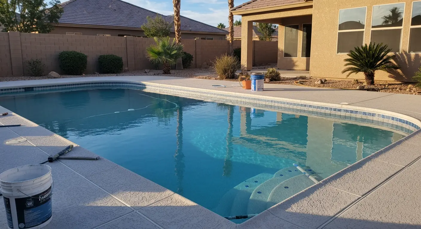 Pool resurfacing project