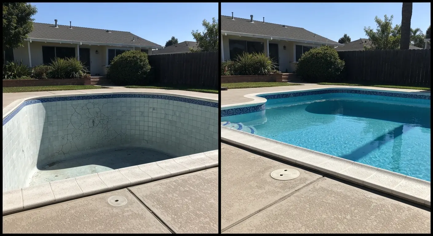 Complete pool remodel renovation