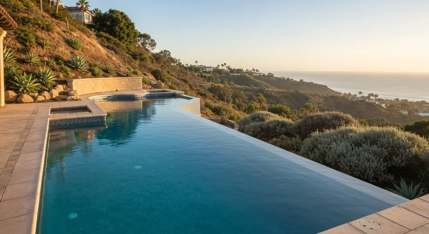 Pool on La Jolla hillside