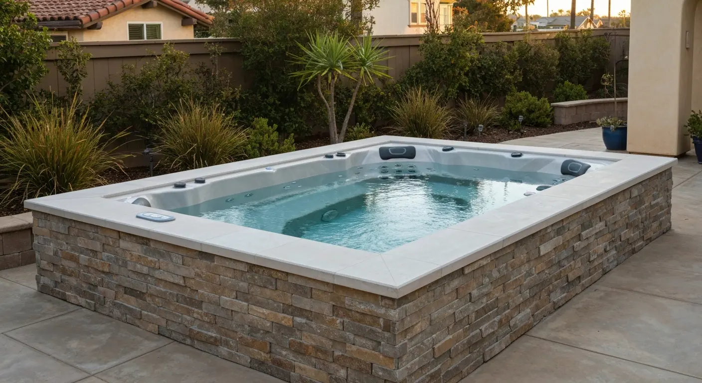 Hot tub installation