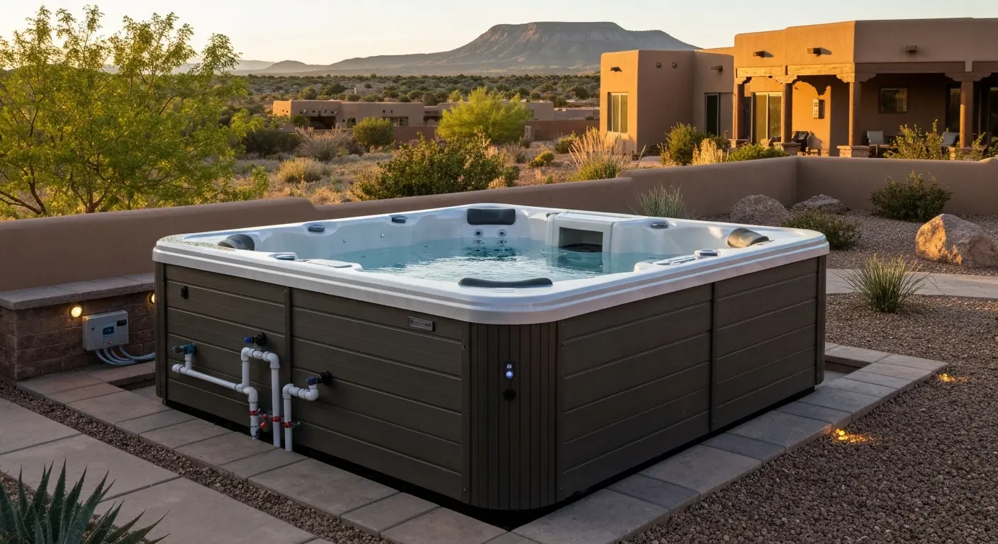 Hot tub installation