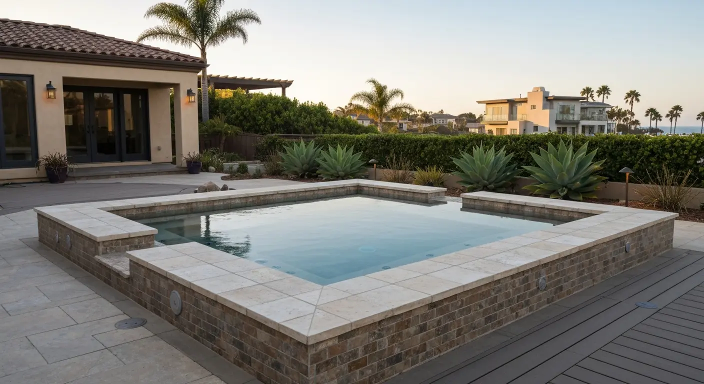 Built-in spa installation