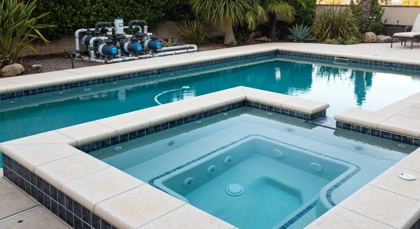 Spa pool combination design